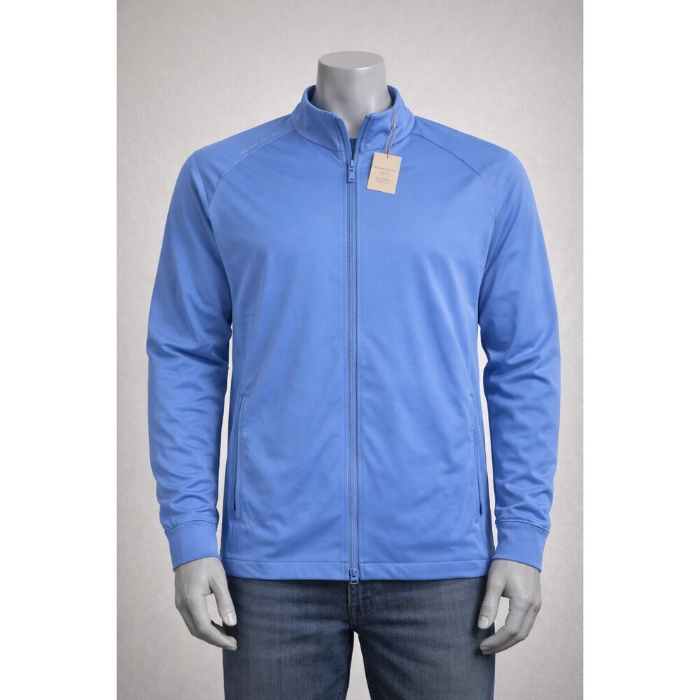 Peter Millar Crown Sport Men’s XL Blue Full Zip Performance‎ Jacket Golf NWT